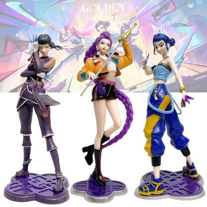 22cm/8.66inch Anime KPop Hunter Periphery Toy Doll Action Figure PVC Model Desktop Ornament Toy Fans Christmas Gifts