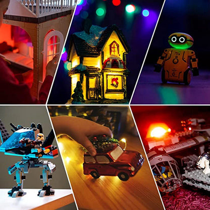 50Pcs/bag 0402 0603 DIY SMD Lamp Wired Micro Litz Led Pre-soldered Chip Wired 3V Railway Model Toy Light DIY Leads Wires 30cm