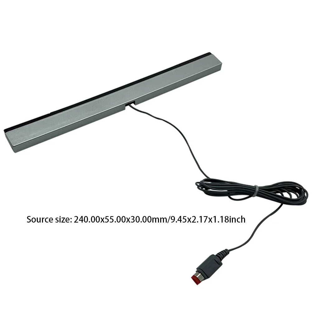 100% Newest Remote Wired Infrared Receiver For Wii IR Signal Ray Wave Sensor Bar For Nintendo Wireless Controller Game Console