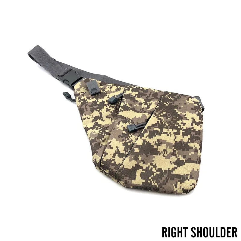 Multifunctional Concealed Tactical Storage Gun Bag Holster Men's Left Right Nylon Shoulder Bag Anti-theft Bag Chest Bag Hunting