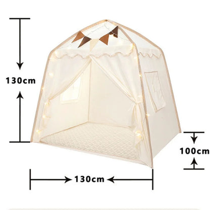 Kids Play Tent for Boys Girls Princess Castle Playhouse Indoor Outdoor Children's Toy House for Toddlers Tent Gift
