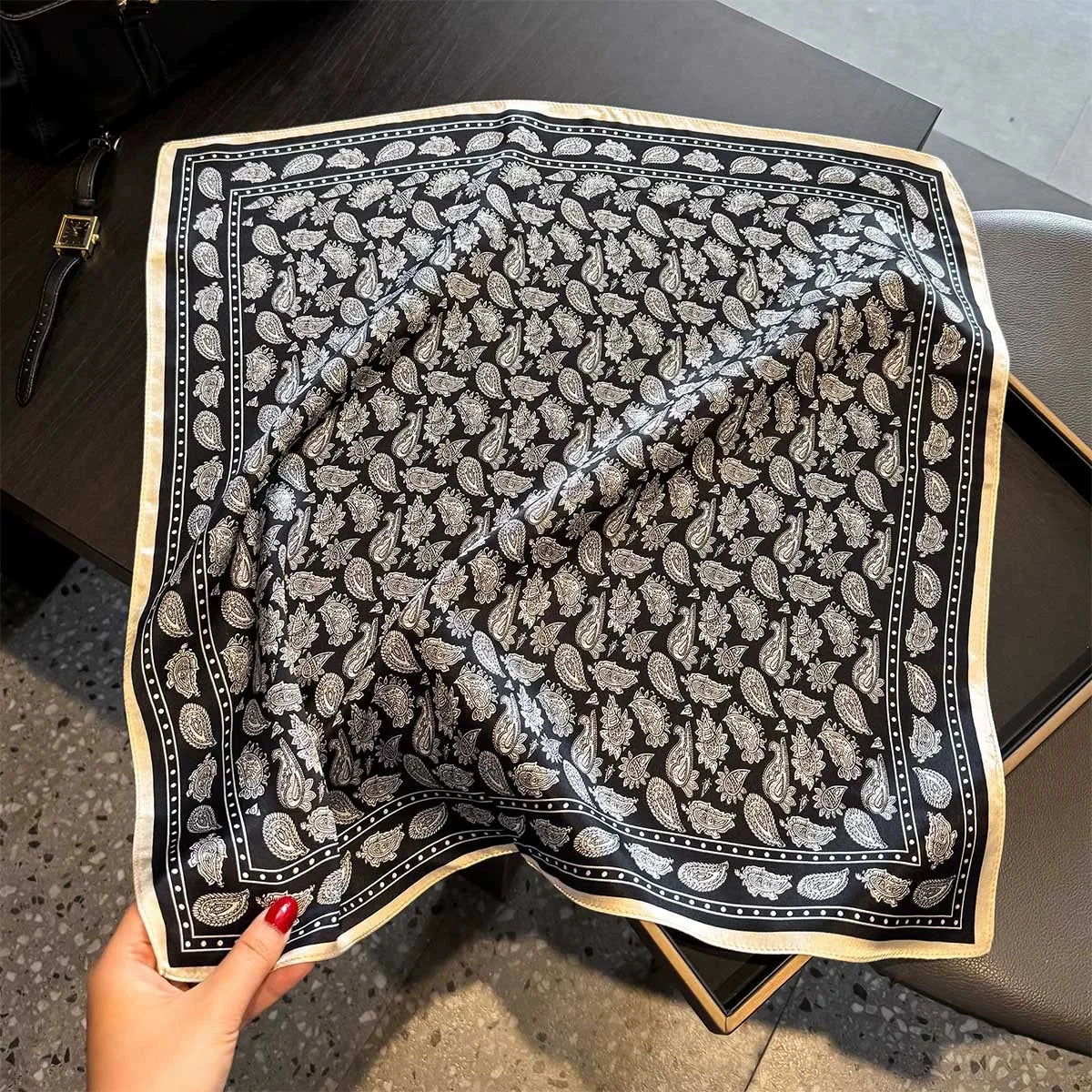 Scarf 100% Silk Bandana Women Square Scarves Wrap Kerchief Spring Fashion Luxury High Quality Headband Hijab Shawls 2026