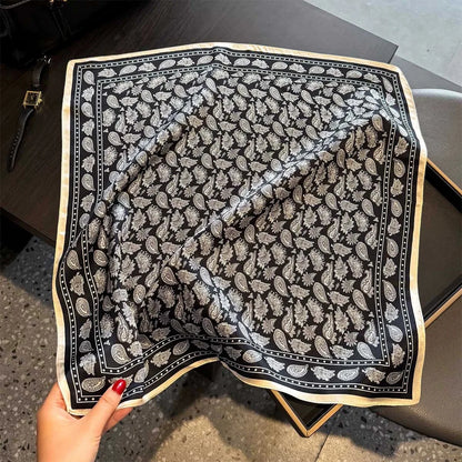 Scarf 100% Silk Bandana Women Square Scarves Wrap Kerchief Spring Fashion Luxury High Quality Headband Hijab Shawls 2026