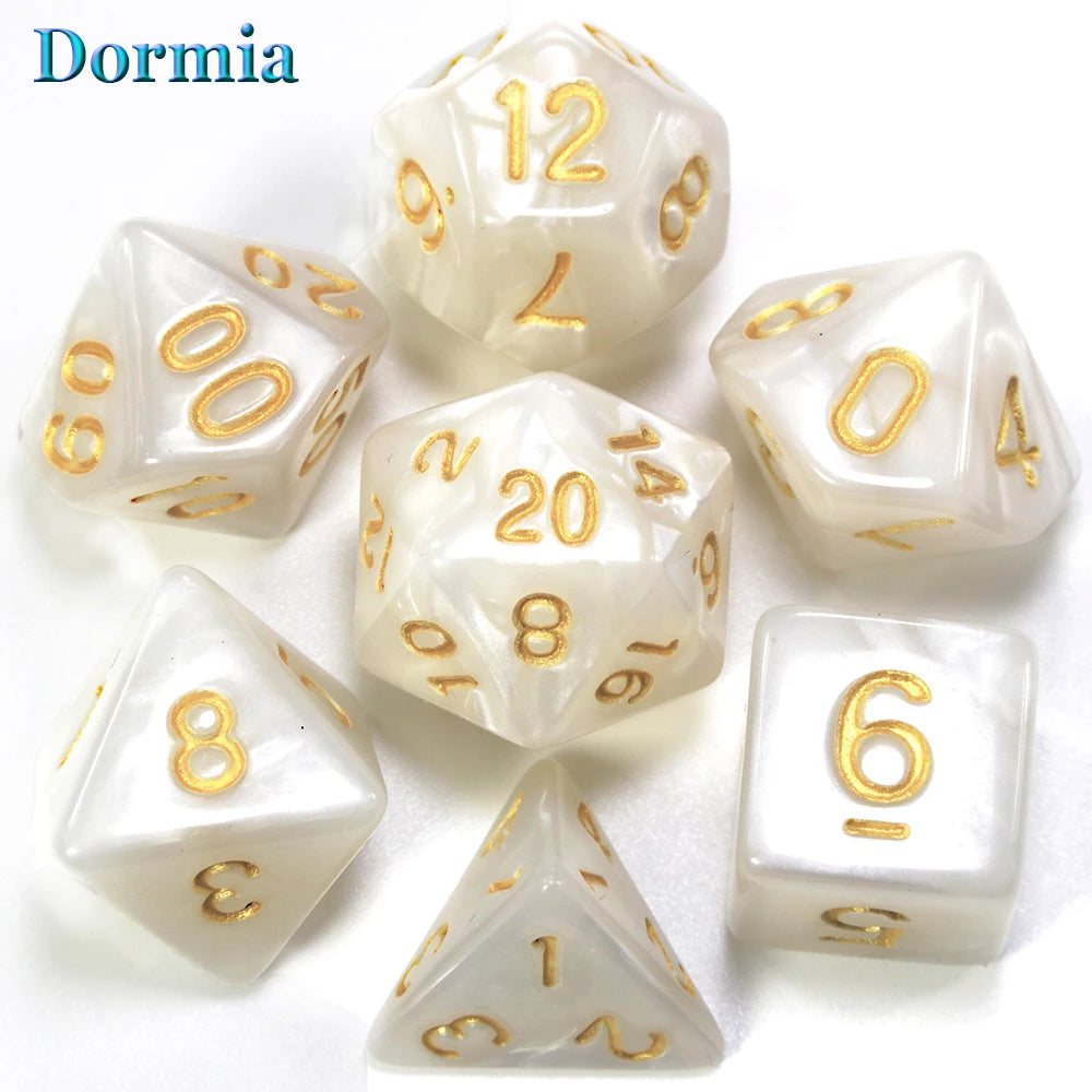 Custom Dice DND Marble Dice Various Colours Available And Beautiful Marble Effect Pearl Veins Effect For Party Roll Playing Game