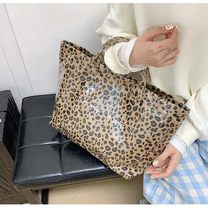 Leopard Print Women's Handbag Summer New Large-capacity Fashionable Tote Bag Fashionable Handbag Bags for Women Designer Bags