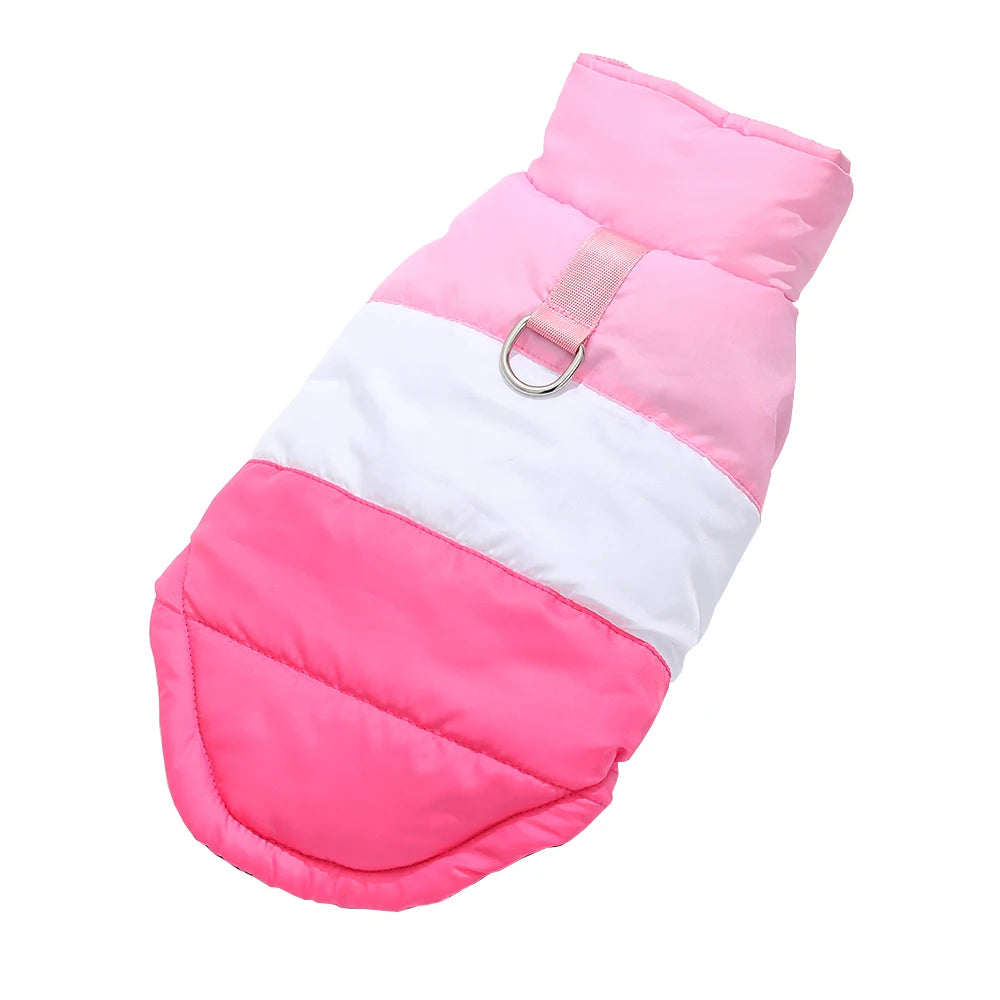 Dog Clothes For Autumn Winter Warm Pets Jacket With D-ring Outdoor Waterproof Puppy Vest Coat For Small Medium Dogs Yorkshire