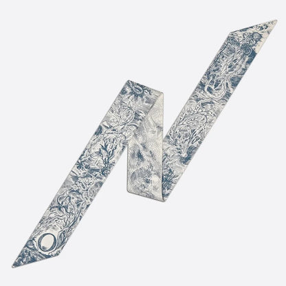 26 Letters Tarot Constellation Bag Scarf Twill Silk Scarves Women New Neckerchief Hair Headbands
