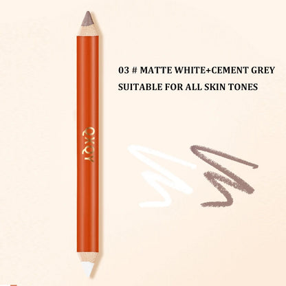 Three dimensional Fine Double Head Contour Pen to Lighten Tear Hole Natural Touch Nose Shadow Contour Holding Highlighter