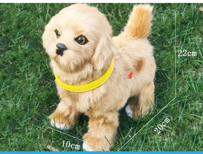 New Simulation Robot Dog Electronic Pet Sound Control Walking Nodding Music Touch Control Robot Animal Pet Children Toy Gifts