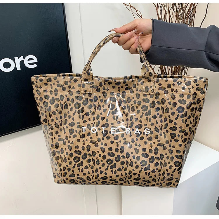 Leopard Print Women's Handbag Summer New Large-capacity Fashionable Tote Bag Fashionable Handbag Bags for Women Designer Bags