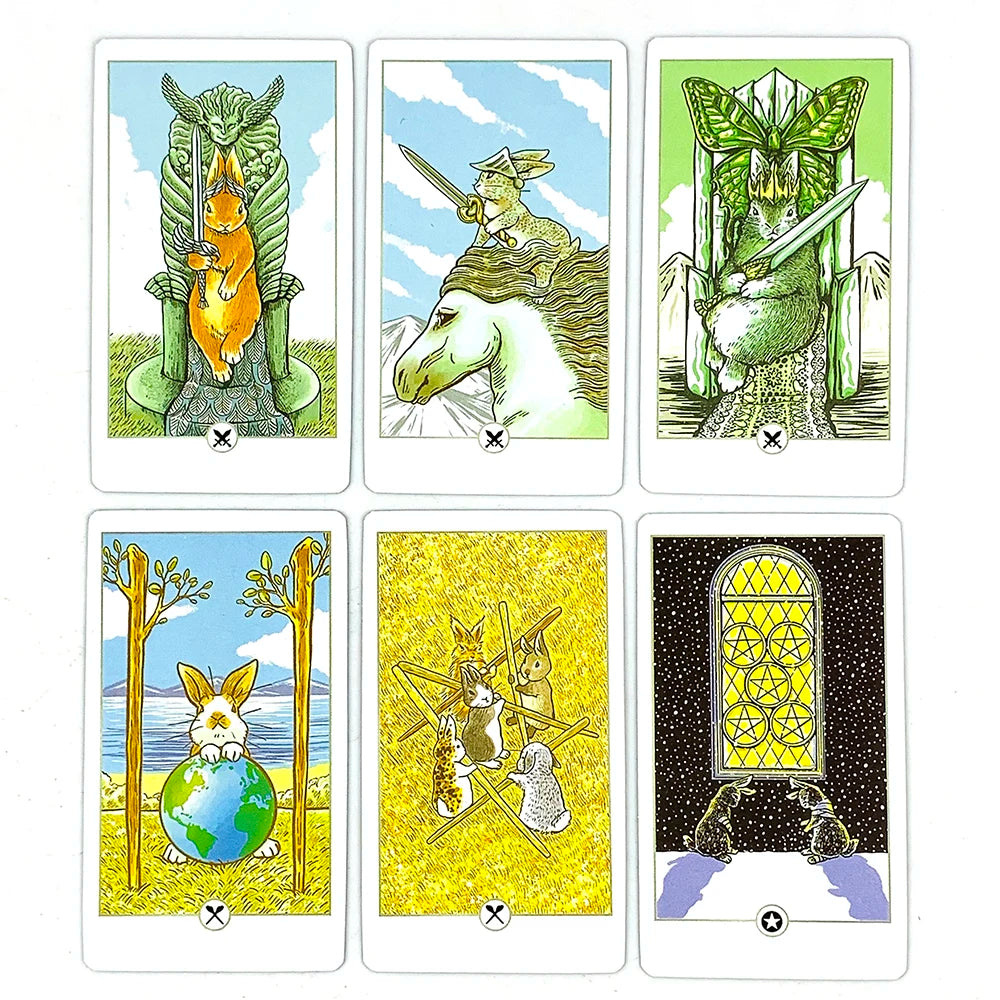 High-Quality Tin Box Tarot Cards Classical Divination Deck With Paper Guidebook , Family Entertainment Games Christmas Gifts