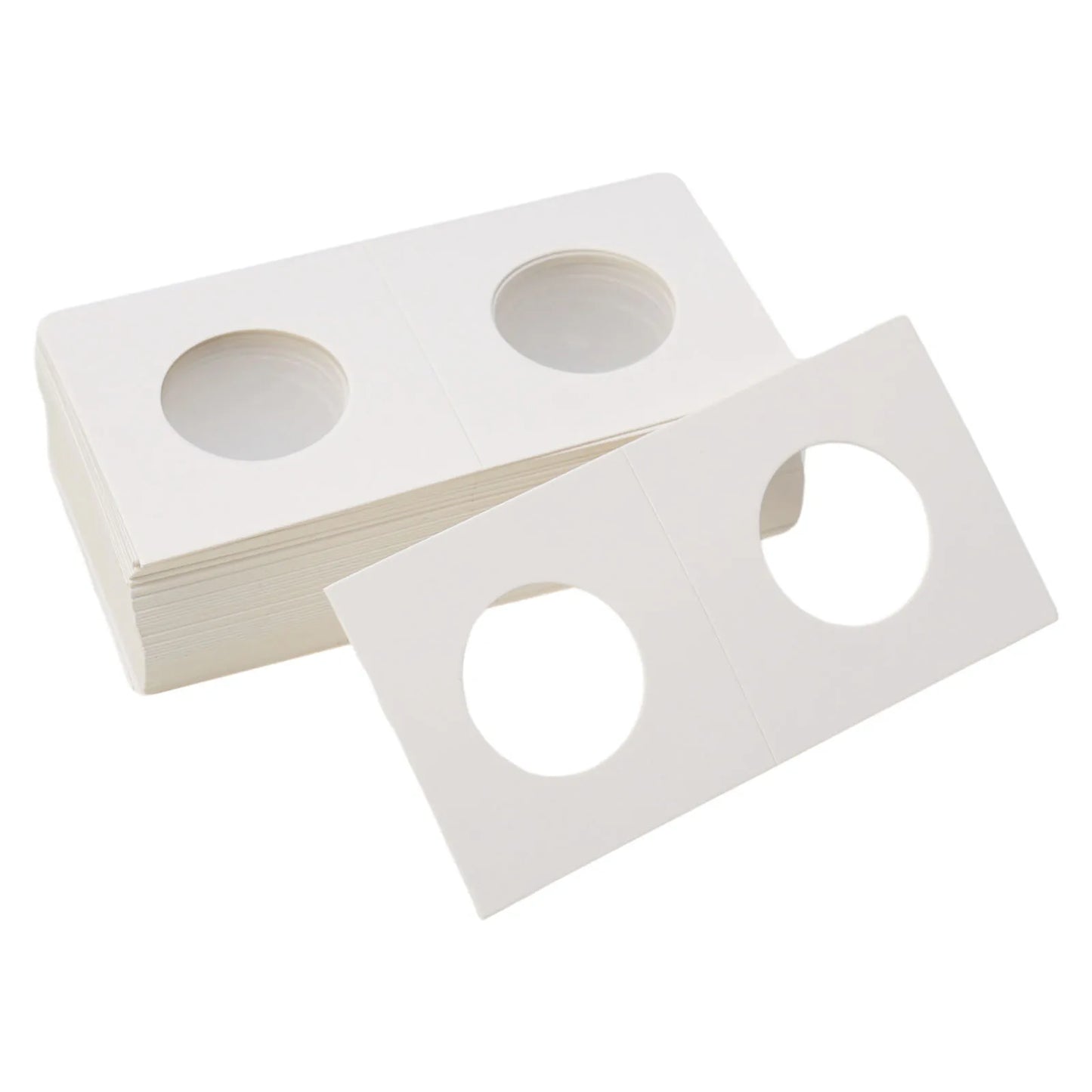 1 Set Coin Storage Stamp Holder Square Cardboard Case Coin Album Collection Coin Holders Flip Clip Coin Capsules Cover Storage