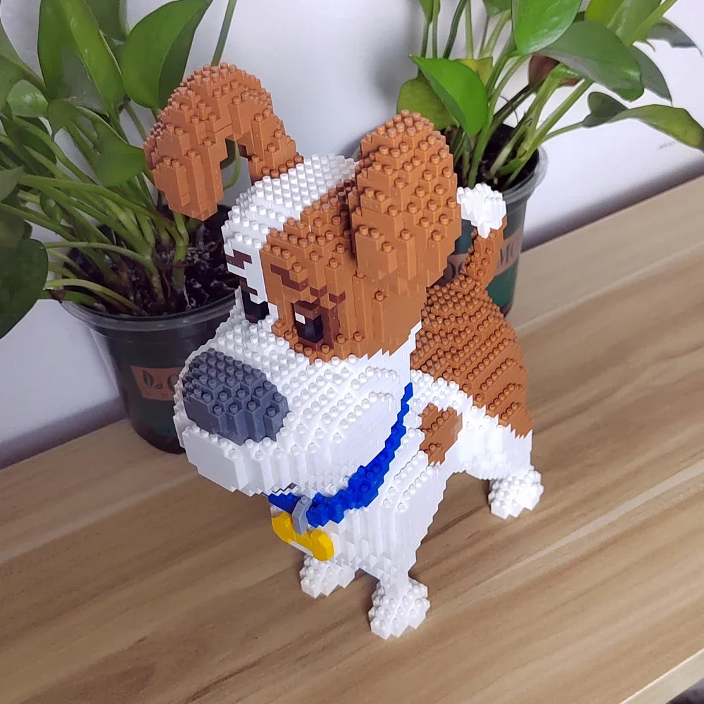 Knew Built Schnauzer Dog Model Micro Mini Building Blocks Toy Perfect Toy for Pet Enthusiasts Lovely Display Piece Dachshund Pet