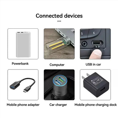 Portable USB Touch Night Light Plug and Play LED Incandescent Filament Lighting Decorative Ambient Lamp for Car Bedroom Camping