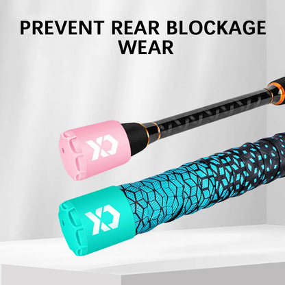 Silicone Fishing Rod Handle Cap,Fishing Rod Tail End Plug Anti-Slip,Comfortable Grip,Universal Outdoor Angling Gear Accessory,