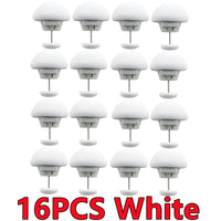 16PCS White