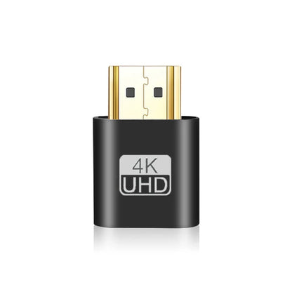 HDMI-compatible VGA Virtual Display Adapter 4K 1.4 DDC EDID Dummy Plug Headless Ghost Display Emulator Video Card Lock Plate