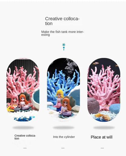 Fish Tank Aquascape Simulation Coral Water Plant Resin Fake Coral Aquarium Decorations Marine Hard Dead Coral Ornaments Undersea