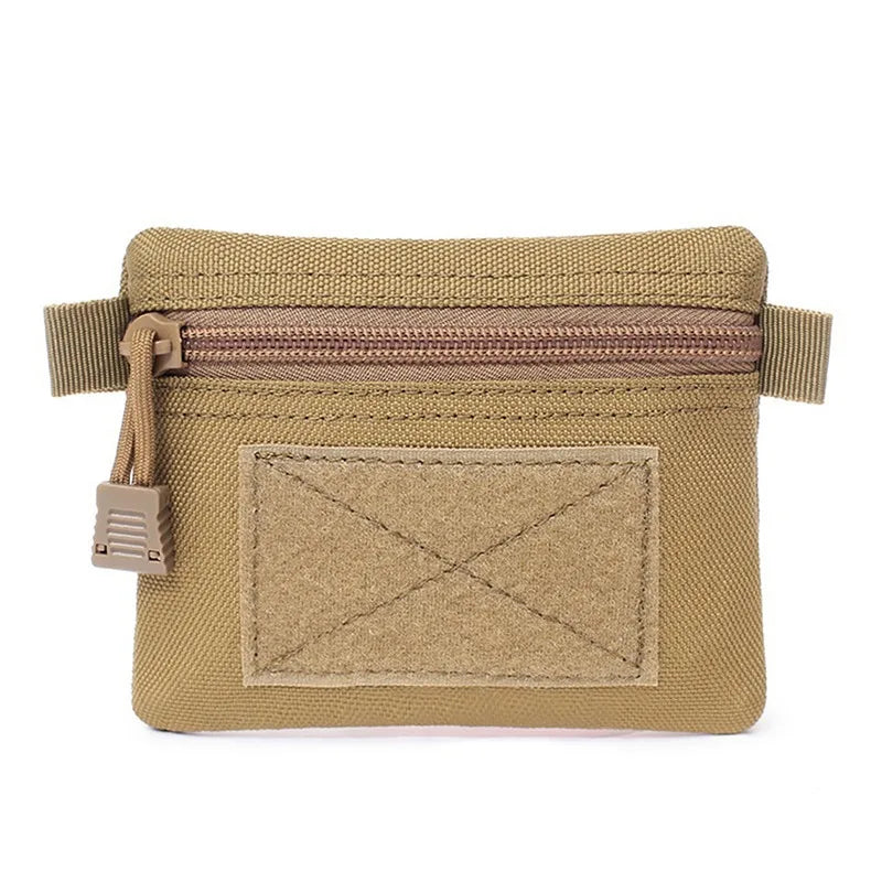 Outdoor EDC Molle Wallet Portable Waterproof Zipper Waist Pouch for Camping Hiking Hunting Travel EDC Pack