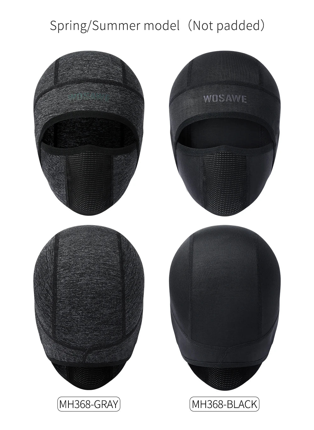 WOSAWE Summer Cool Balaclava Cycling Caps Sun Resistant Sports Helmet Liner Ice Silk Hat Fishing Hiking Sports Hats Face Cover
