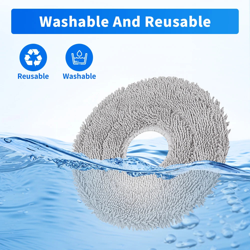 Easy Install Perfect Fit Mop Cloth Kit Mop Pad Part For Xiaomi Mijia 5 Pro OV21CN X10 Plus S10 Plus X20 X20 Plus M30 Pro M30S