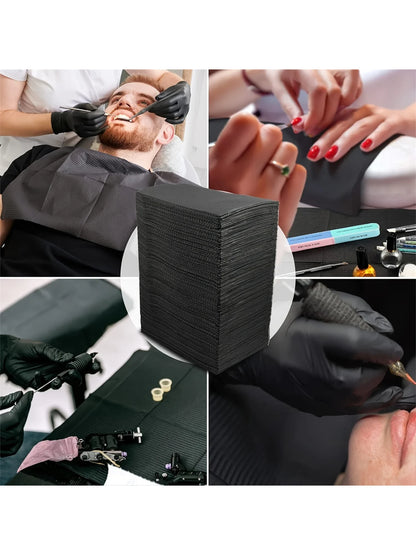 10/25/50/100Pcs Dental Bibs Disposable Tattoo Cleaning Wipes 13"x17" 3 Ply Waterproof Sheet for Nail Tech Dental Clinic Tattoo