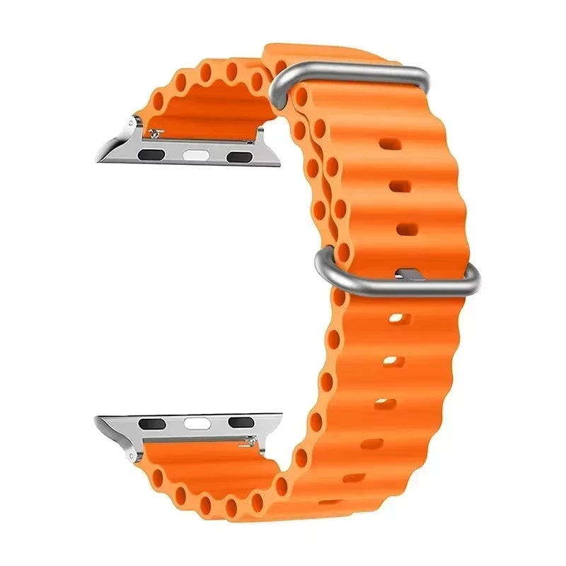 Strap For Apple watch ultra band 49mm 44mm 45mm 41mm 40mm 38mm 44 45 mm 1:1 Original Ocean belt iWatch series 9 10 8 7 se bands