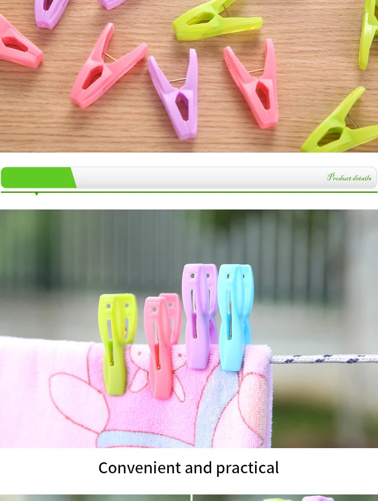 80/40/20PCS - Clothes drying clip, sock clip, windproof clip - suitable for drying clothes, socks, blankets, etc