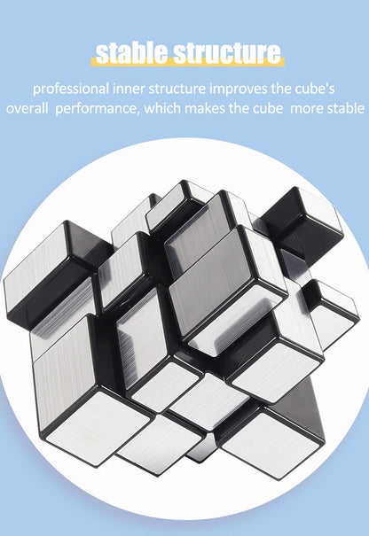 SENGSO Mirror Magic Cube 2x2 3x3 Golden Silver Magic Cubo Profession Puzzle High Quality Children's Toys