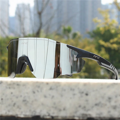 NRC Cycling Sunglasses 1lens UV400 TR90 Sports Bicycle Glasses MTB Mountain Bike Fishing Hiking Riding Eyewear for Men Women