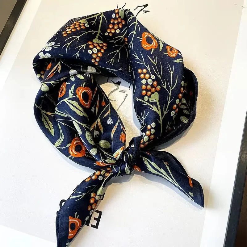 Scarf 100% Silk Bandana Women Square Scarves Wrap Kerchief Spring Fashion Luxury High Quality Headband Hijab Shawls 2026