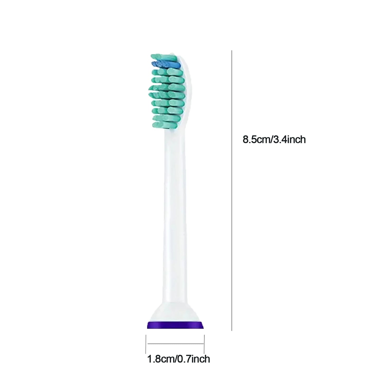 4-32pcs Electric Toothbrush Replacement Heads Compatible with Philips Sonicare Replacement Brush Heads Click-on Handles
