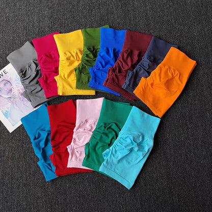 Summer Yoga Shorts Women Fitness Shorts Breathable Sports High Waist Running Shorts Cycling Shorts Workout Gym Sports Shorts