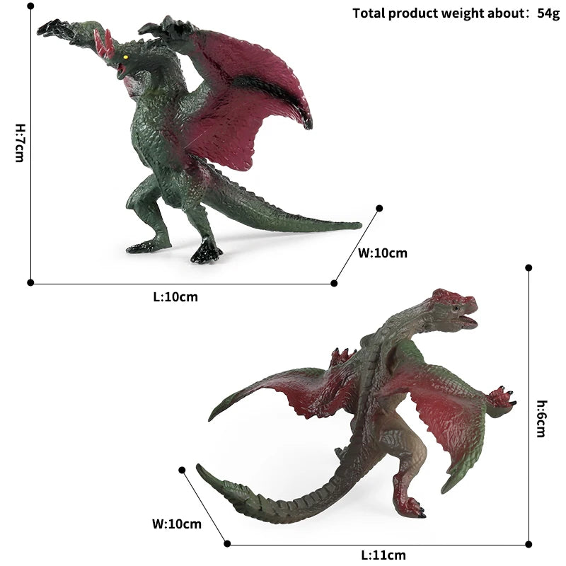 Oenux Simulation Dinosaur Dragon Turtles Fire Bull Orangutan Magma Golem Animal Model Action Figures Pvc Collection Kid Toy Gift