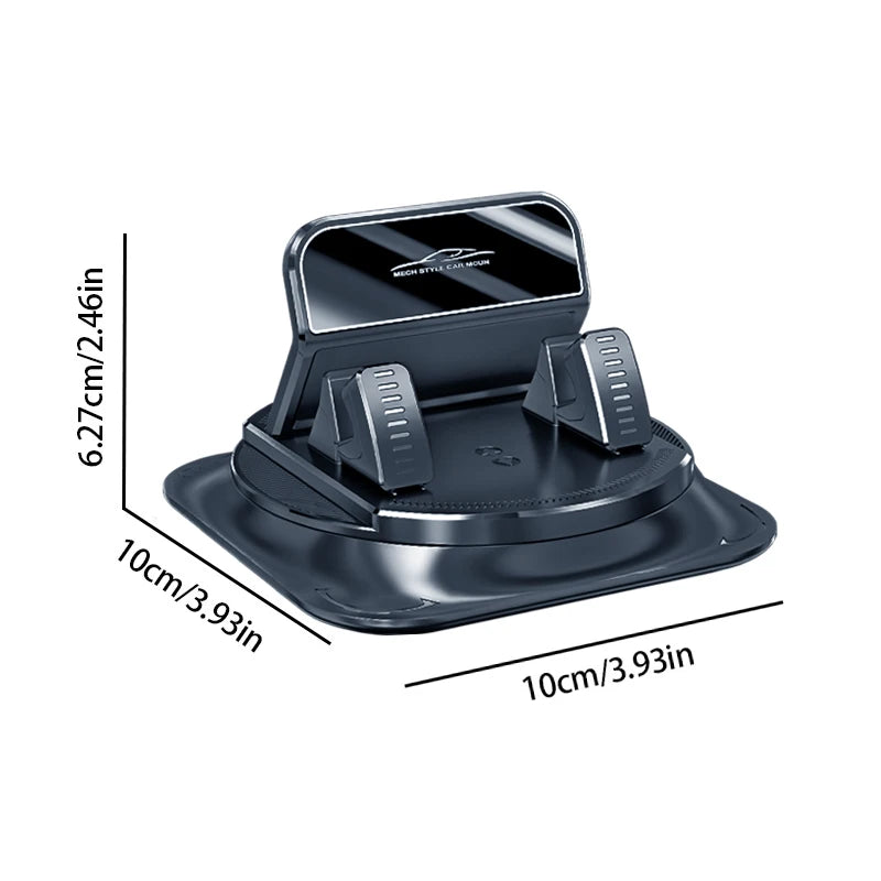Kebidumei Car Phone Holder Car Dashboard Support Bracket Mount Anti-Slip Pad Universal 360 degree Rotatable Navigation Holder