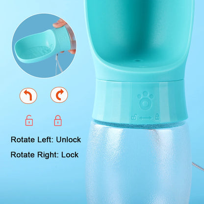 Puppy Water Bottle Portable Dog Drinking Bowls For Small Big Dogs Cat Outdoor Leakproof Pet Water Dispenser Feeder Pug Supplies