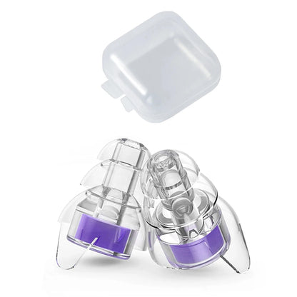 HUAK Silicone Earplugs High Fidelity with Storage Box for Concerts Musicians Motorcycles Noise Sensitivity Conditions and More