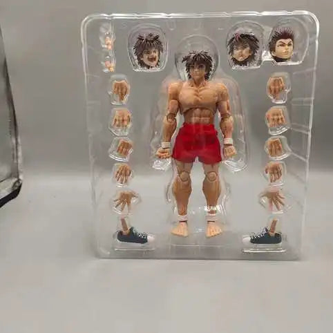 kucikuji 1/12 Scale Anime Baki Hanma Oni Action Figure Real Man Assembly Model Figurine Office Desktop Decoration Ornaments