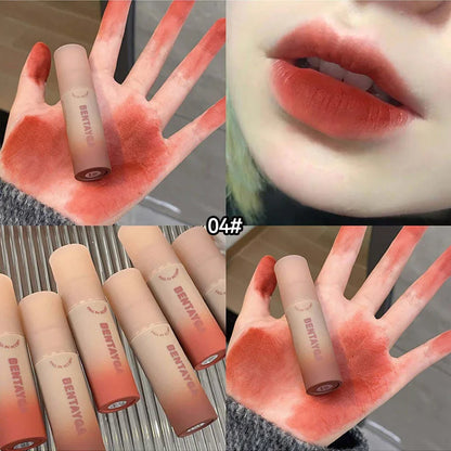 BENTAYGA Autumn Velvet Lip Mud — Matte Finish, Skin-Tone Enhancing Lip Tint, Versatile Nude Makeup, Budget-Friendly for Students