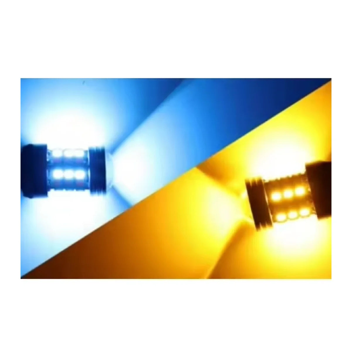 1pc Dual Color Parking Light Led T25 3157 P27/7W 45Smd Car DRL Turn Signal Lamp Auto Lights Bulb 12V CAR Accessories