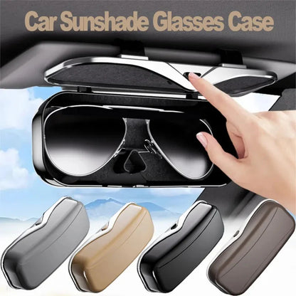 Multifunctional Car Sun Visor Glasses Holder, Portable Eyeglass Storage Box