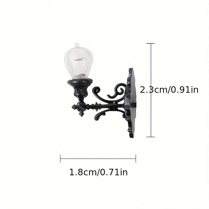 1Pc Model Wall Lamp Moss Micro Landscape Decoration Lamp Architectural Sand Table Model Wall Lamp Material