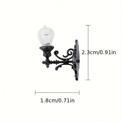 1Pc Model Wall Lamp Moss Micro Landscape Decoration Lamp Architectural Sand Table Model Wall Lamp Material