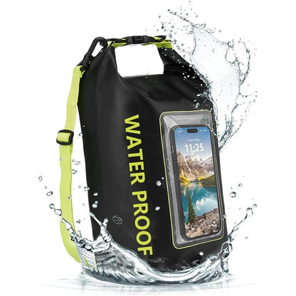 2L 5L Dry Bag Swimming Pack Touch Screen Outdoor Waterproof Kayak Storage Bag Trekking Drifting Rafting Surfing Boating Backpack