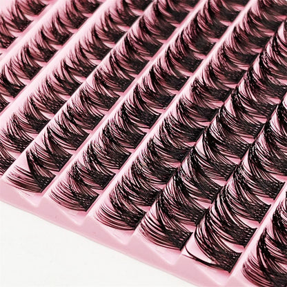 Lash Clusters 120pcs Cluster Lashes 8-16mm Individual Lashes Natural Look D Curl Fluffy Cluster Lashes DIY Eyelash Extension