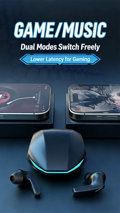 2026 For Lenovo Pro Wireless Bluetooth 5.3 Earphones Gaming Low Latency Dual Mode Music Earbuds Sports In-Ear Headset With Mic