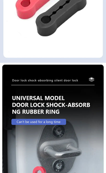 4pcs Car Door Shock Absorber Universal Car Door Buckle Soundproof Deadener Damper Cushion Anti-Vibration Buffer Pad