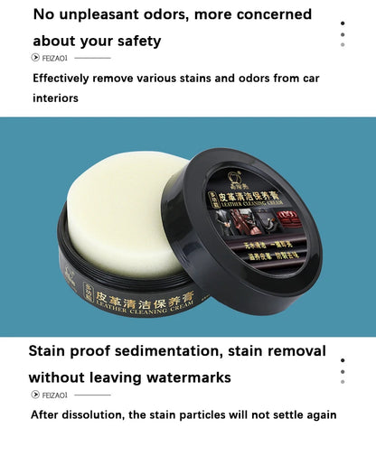 Cleaning Cream Easy to Clean Multi-functional Leather Cleaning and Maintenance Cream Leather Sofa Bag Care Cream