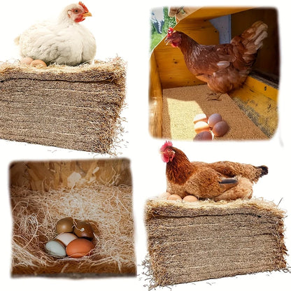 10Pcs/1Pc Nesting Liner Nest Box Chicken Mat, Nest Mat Box Liner, Chicken Coop Chicken Mat, Chick Mat Bird Nest Mat Rabbit Mat