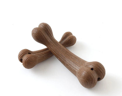 New Pet Teeth Grinding Toy Dog Interactive Bone Training Toy Bamboo Cleaning Teeth Fixing Wear Resistant Pet Products